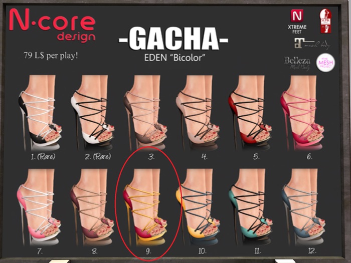 N-core GACHA "Eden Bicolor" N.9