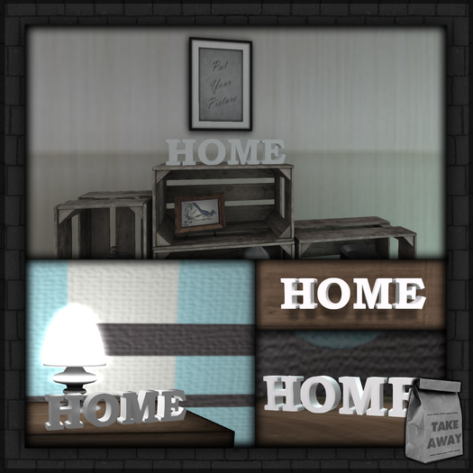 Decorative item Letters - HOME - [TAKE-AWAY] 