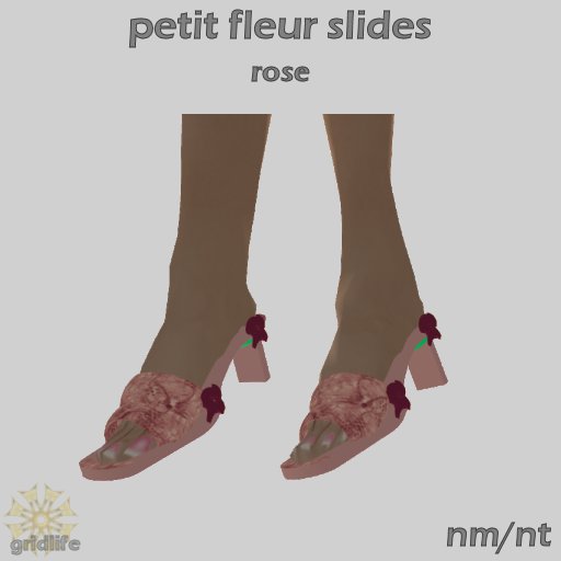[bbz] Petit Fleur Slides - rose