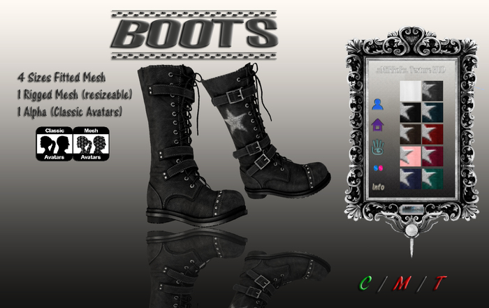 .::MiRRoR::. MidCuff Boots fitted+rigged