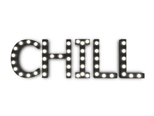 [Px] "CHILL" Illuminated Light Bulbs Sign