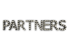[Px] "PARTNERS" Illuminated Light Bulbs Sign