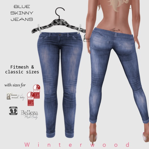 .:WinTeRwooD Designs:.Blue Skinny Jeans