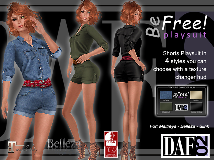 Be Free Playsuit - Maitreya, Belleza, Slink, Fitmesh, Classic