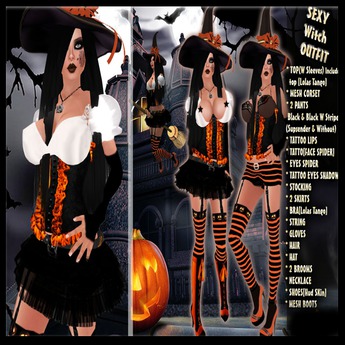 Second Life Marketplace - Female Outfit - [Sexy Witch]- [Lolas Tango