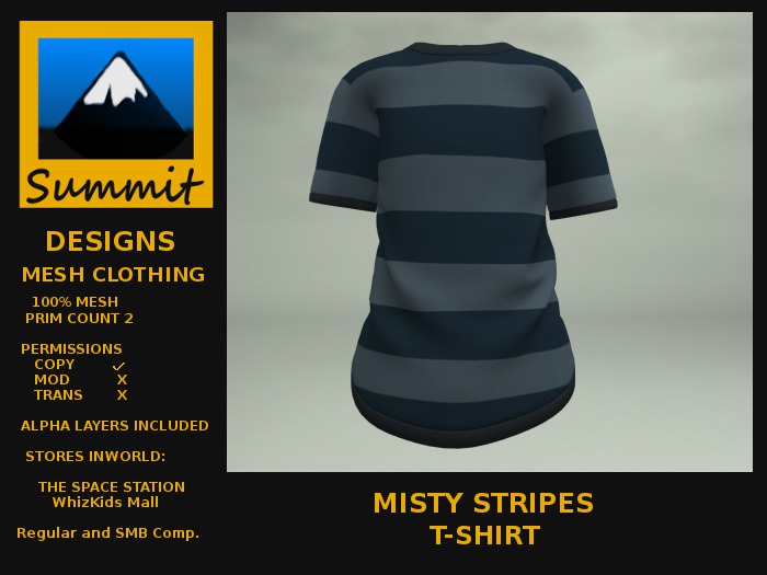 	Summit Misty Stripes T-Shirt (CLASSIC/SMB)