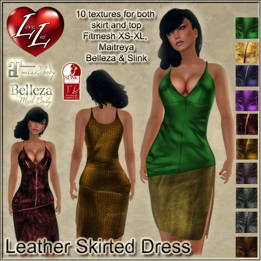 !:LL:! Leather-Skirted Dress DEMO
