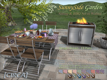 [CIRCA] - "SunnySide Garden" Sitting & BBQ Set in Walnut