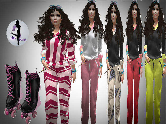 FIRU-DORO PIJAMA OUTFITS_SLINK SHOES_HAIR_GLASSES_JEWELLY