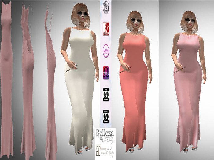 FIRU_MAITREYA_BELLEZA_SLINK_FITMESH_MAXI DRESS