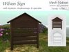 * Mesh Nation * FULL PERMISSIONS Wilson Sign