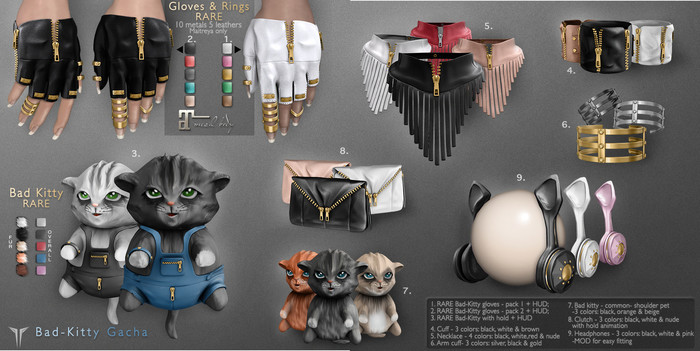 **RE** Bad-Kitty Cuff - Brown - Common