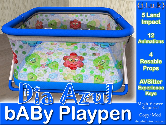 {j.l.u.k} bABy Playpen [Dia Azul]