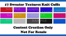 17 Wool knit sweater cuff textures