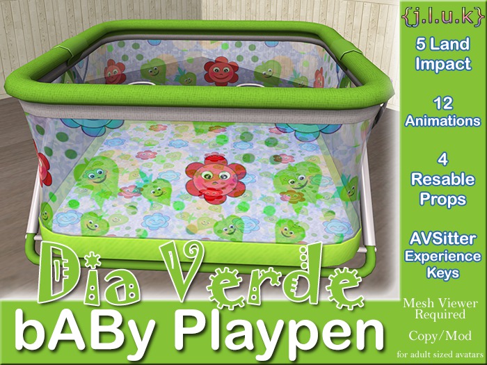 {j.l.u.k} bABy Playpen [Dia Verde]