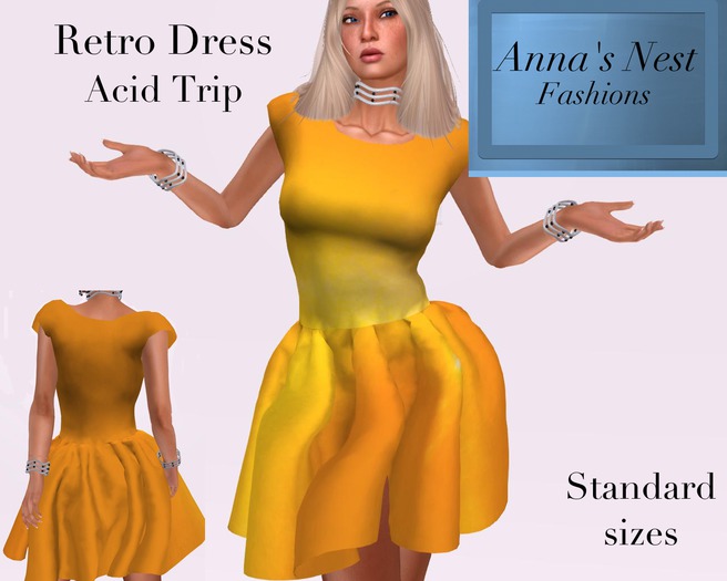 AN Retro Dress Acid Trip
