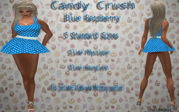 Candy Crush Dress Blue Raspberry