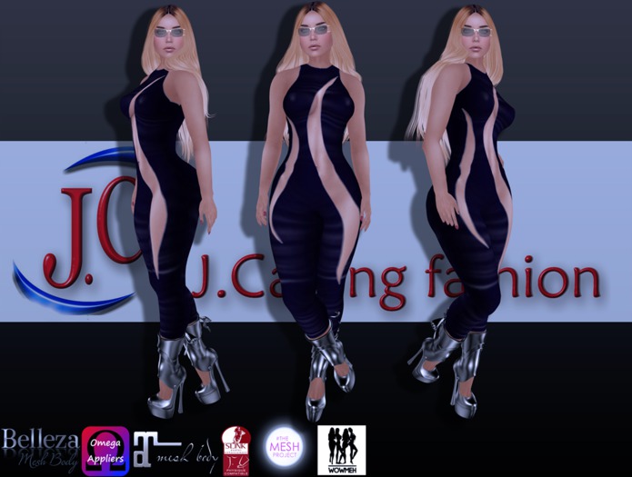 J.C overalls black