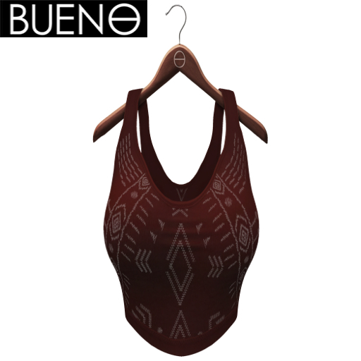 BUENO- Tank Top-Print-Red