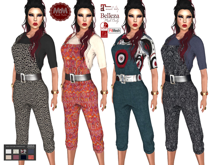M&M-Retro Overall With T-Shirt