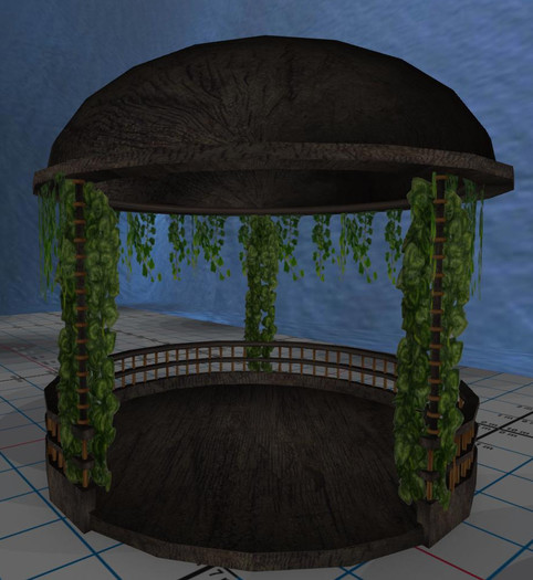 GAZEBO BROWN WOOD 22P BOXED