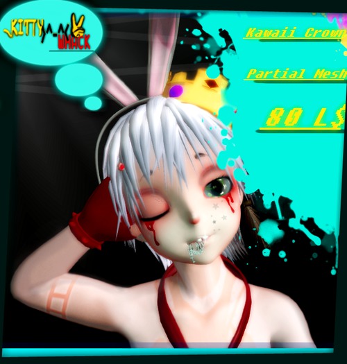 >^-^< -KW- >^-^< - (Mesh) "KAWAII CROWN"