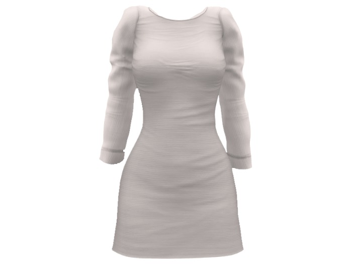 Kaithleen's Ups! Zipper Fail Dress - Snow