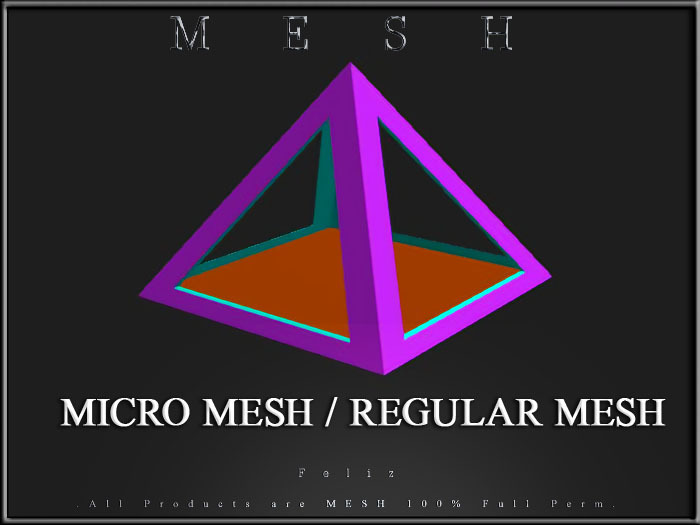 [Feliz] Triangular Pyramid Hole - MESH FULL PERM
