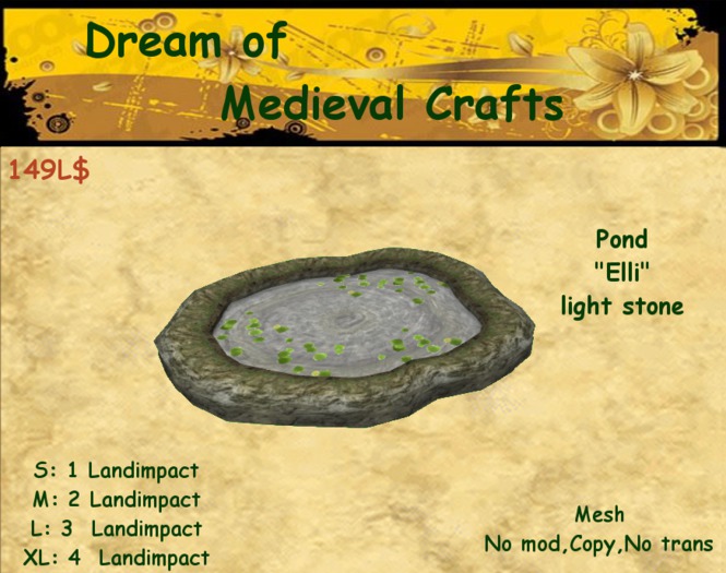 ((*DMC*)) Pond Elli light stone B