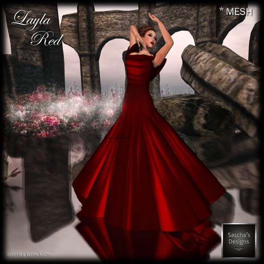 Second Life Marketplace - SAS - DEMO Layla Gown (50% Mesh)