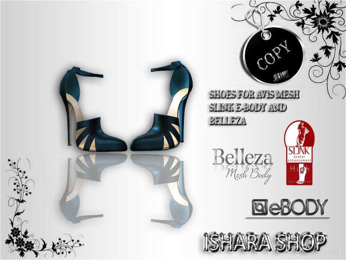 SALMA SHOES SLINK BLUE