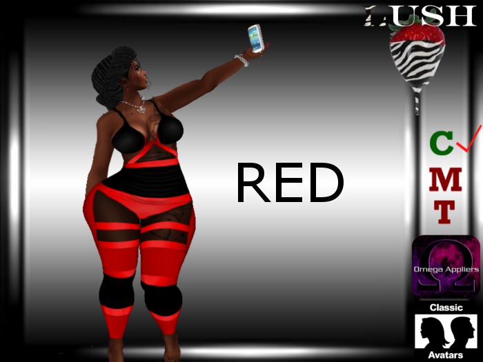 **LUSH**Penny red/black