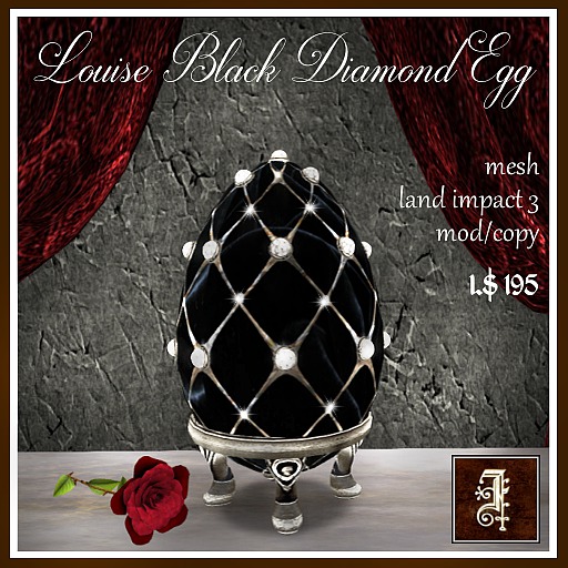 *IOLAIR* Louise Black Diamond Egg Box