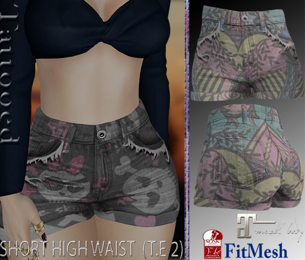 TATTOOED = SHORT HIGH WAIST  (T.E 2)