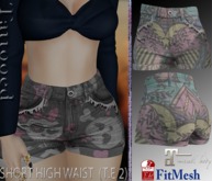TATTOOED = SHORT HIGH WAIST  (T.E 2)