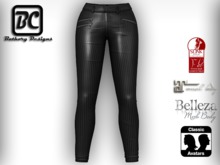 [Bathory DGS] Skinny Leather Pants - Stripes (BELLEZA VENUS, MAITREYA, SLINK, STANDART, FITMESH, CLASSIC)