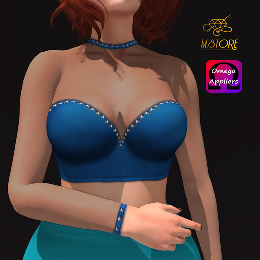 {M.STORE} Top Marie Blue - Omega  Applier
