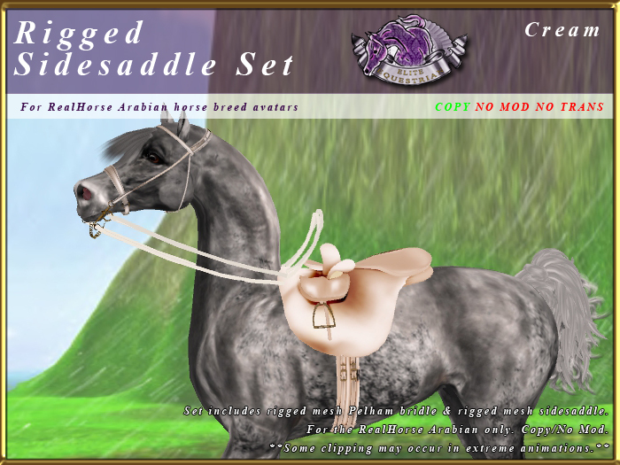 *E* Rigged Sidesaddle Set [BOXED] RHAB Cream