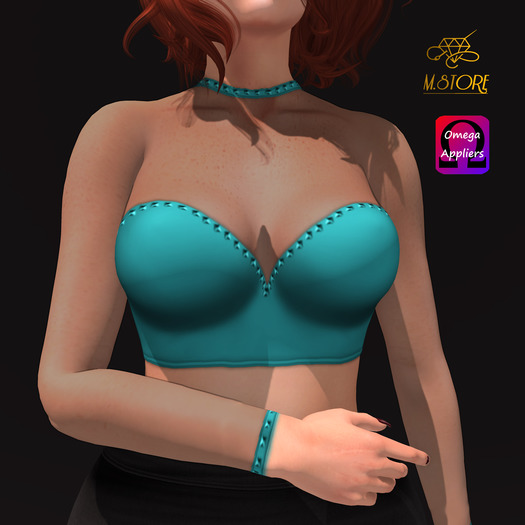 {M.STORE} Top Marie Cyan - Omega  Applier