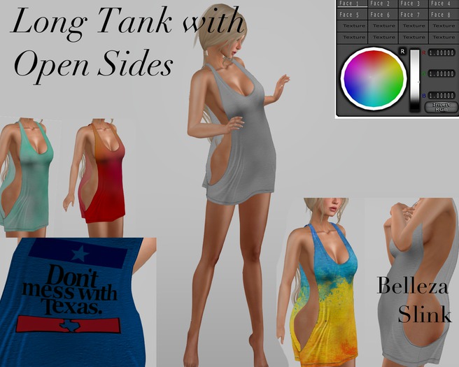 AN Long Open Side Tank Color/Texture HUD