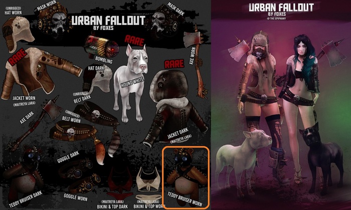 Foxes - Urban Fallout - Teddy Bruiser worn [box]