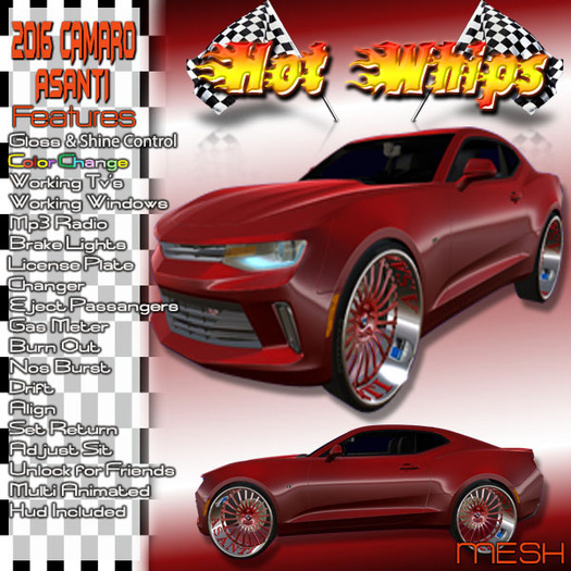 <{HW}> 2016 CAMARO ASANTI 1 (boxed)