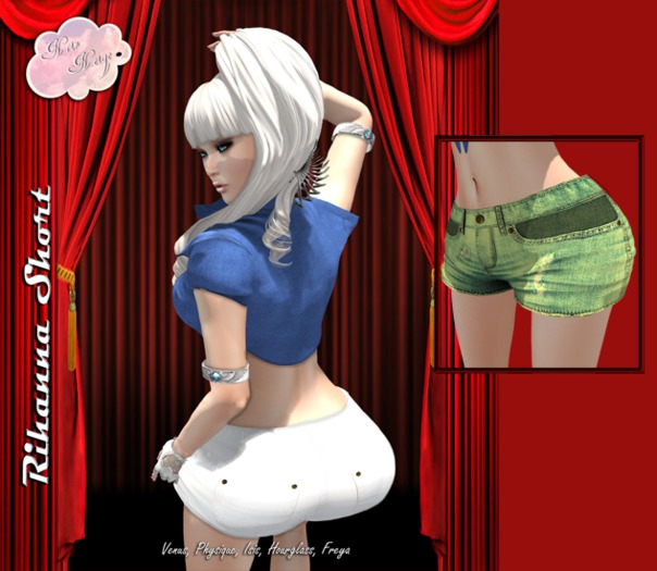 >Noir Neige< Rihanna Short - Yellow