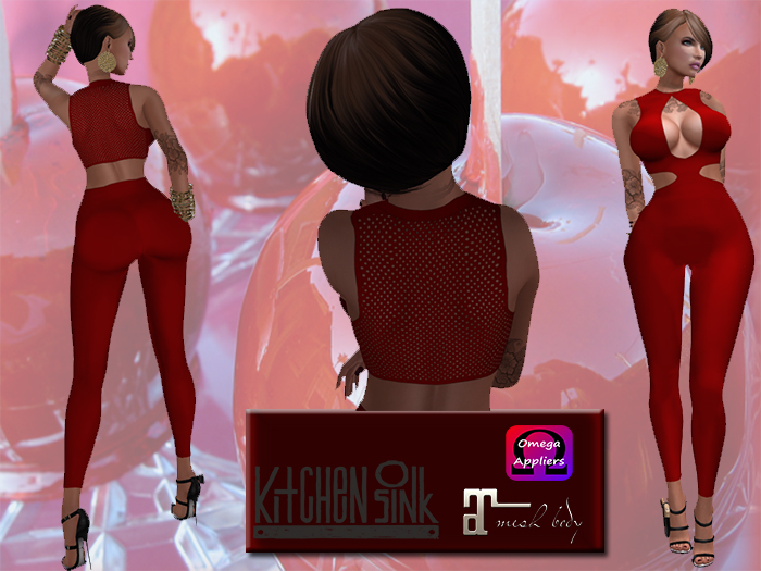KS Candy Apple Red Body Suit