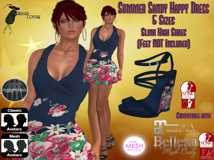 EC Summer Sandy Happy Dress