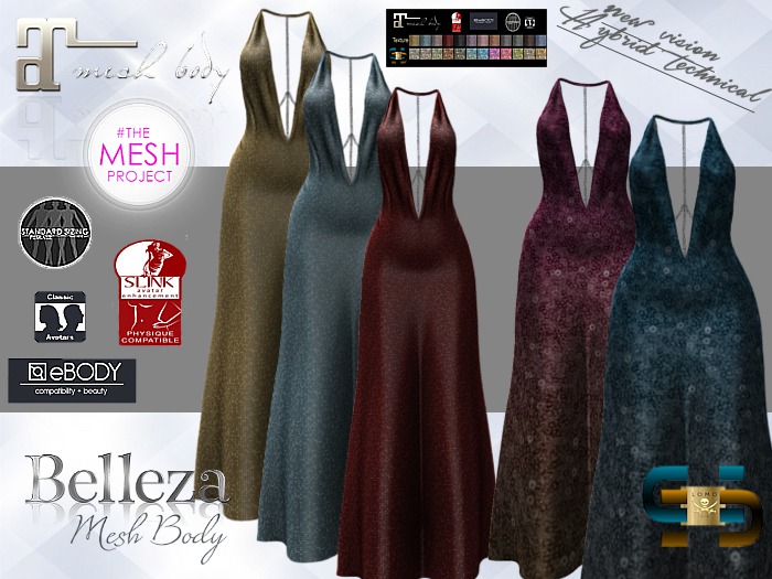 [ IBAN ] MESH GOWN DRESS VENUS / TMP / MAITREYA / HUD DRIVEN