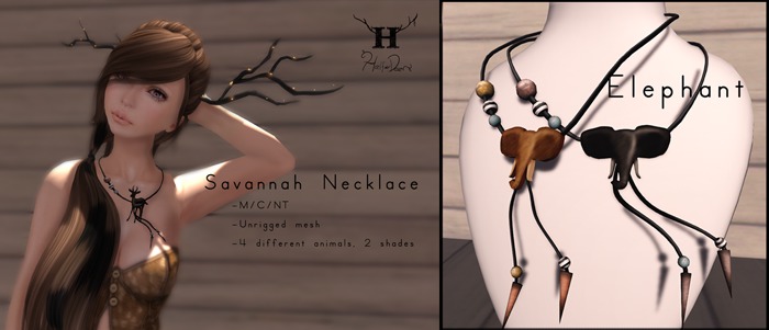 +Half-Deer+ Savannah Necklace [Elephant]