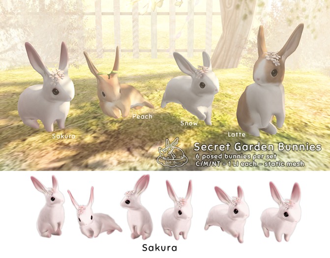 +Half-Deer+ Secret Garden Bunnies [Sakura]