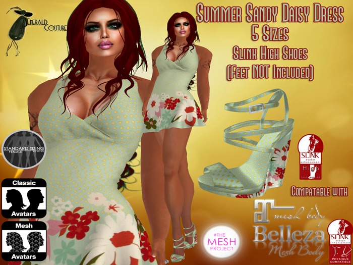 EC Summer Sandy Daisy Dress