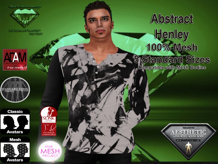 EC Abstract Henley Shirt
